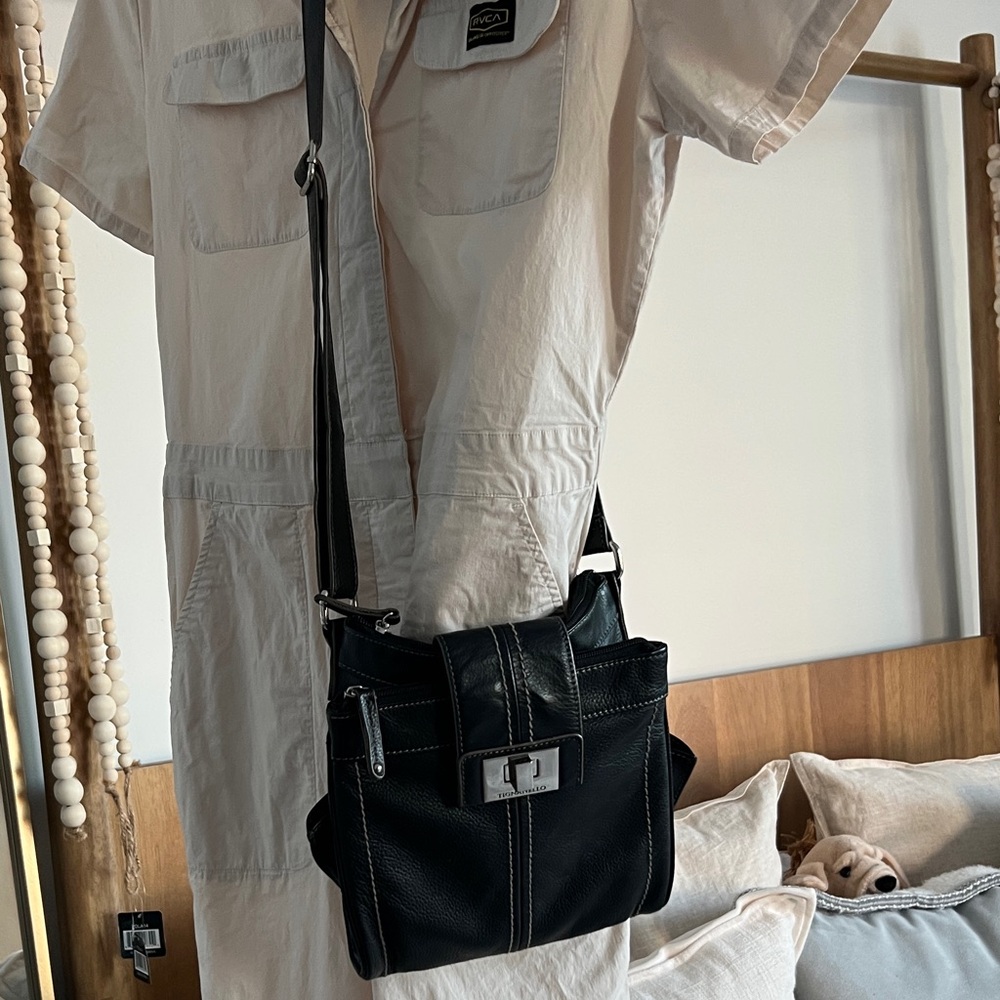 Tignanello Black Leather body  Bag